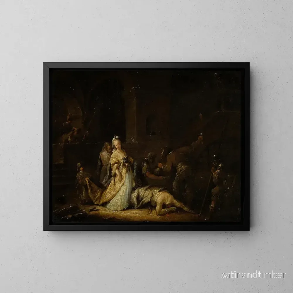 Reproduktion av målningen La Décapitation de saint Jean-Baptiste - Johann Georg Trautmann