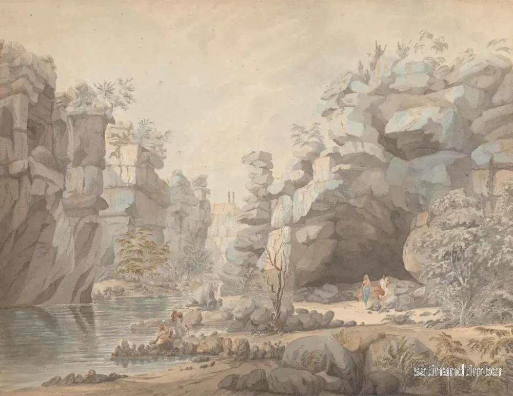 Reproduktion av målningen L'entrée nord du col de Gundecotta - Thomas Anburey - Bild 2