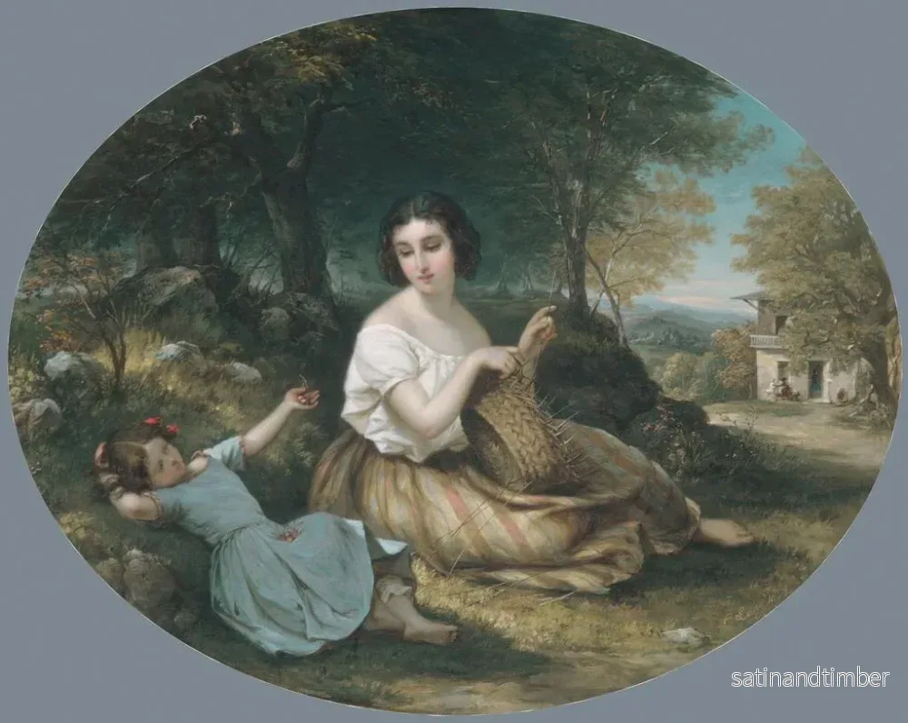 Reproduktion av målningen Le Panier de l'Artisan - Louis Lang - Bild 2