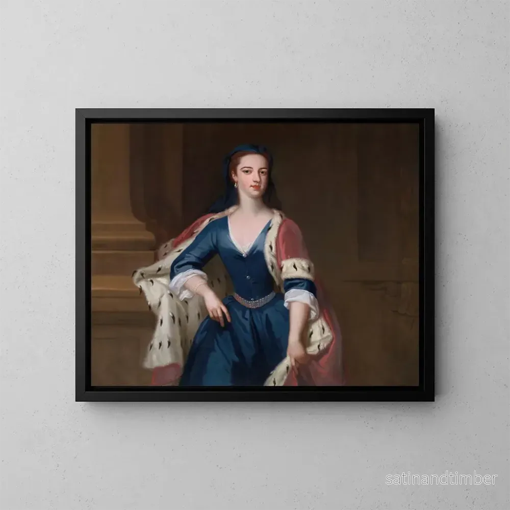 Reproduktion av målningen Dame Anne Cavendish - Jonathan Richardson den äldre