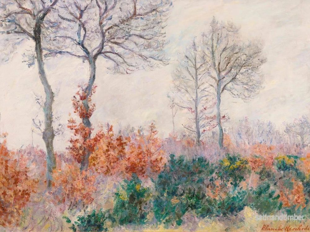 Reproduktion av målningen i snittad trä i höst - Blanche Hoschedé-Monet - Bild 2