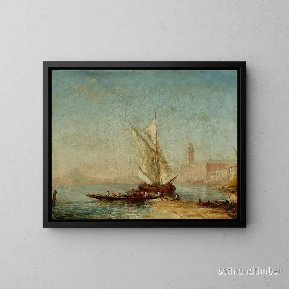 Reproduktion av målningen Vue de Venise avec le palais des Doges – Félix Ziem Reproduktion av målningen Vue de Venise avec le palais des Doges – Félix Ziem
