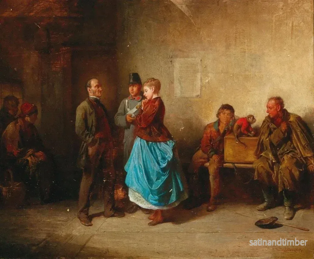 Reproduktion av målningen Mis en cause - Friedrich Friedländer - Bild 2