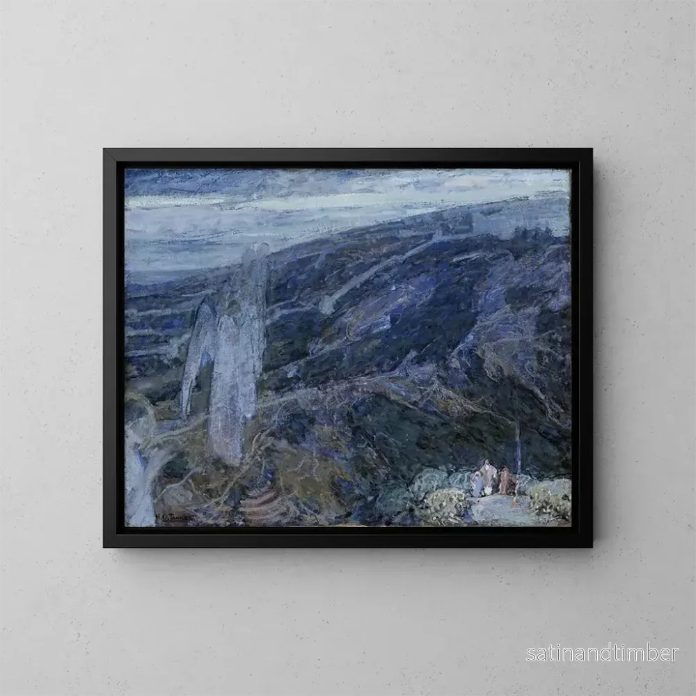 Reproduktion av målningen Apparition des anges aux bergers - Henry Ossawa Tanner