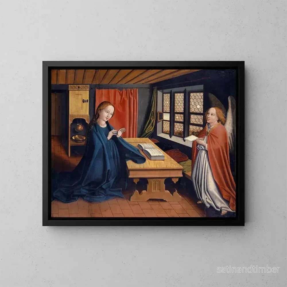 Reproduktion av målningen Annunciation - Jost Haller