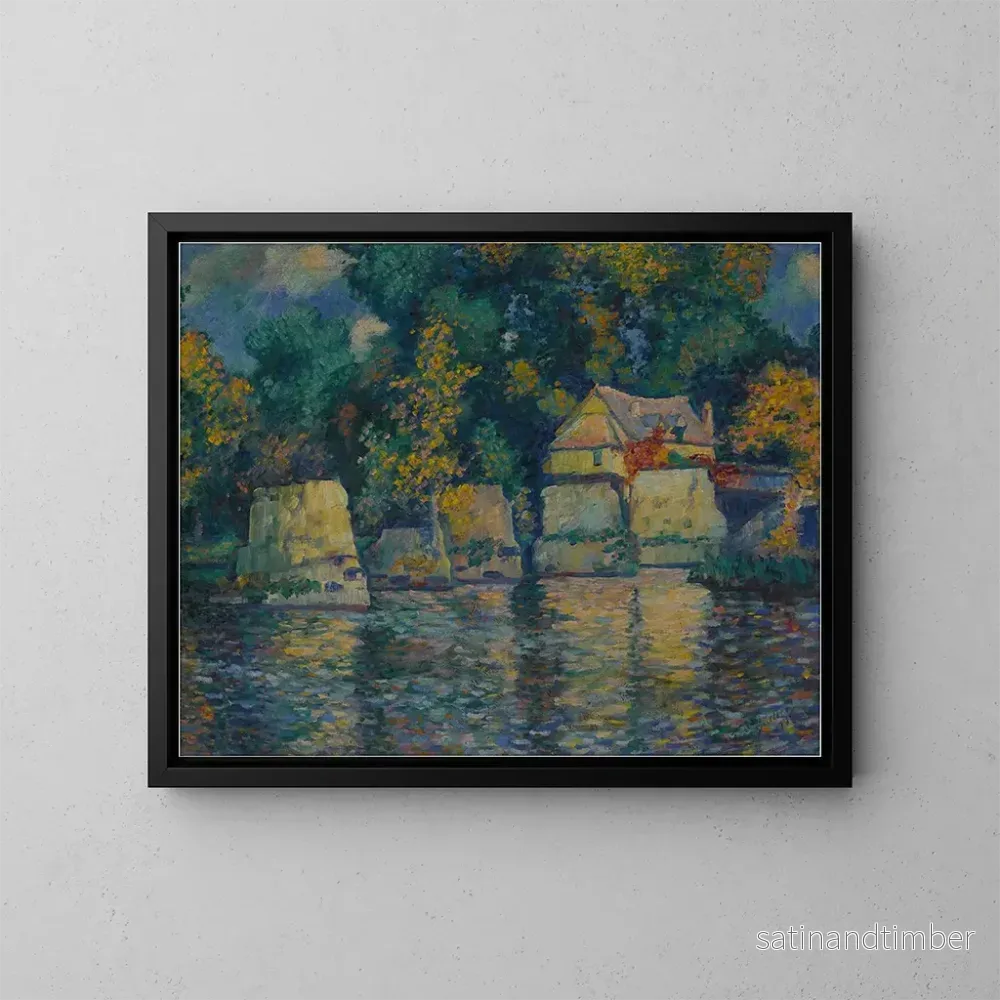 Reproduktion av målningen Pont rouge à Vernon - Theodore Earl Butler