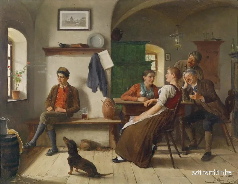 Reproduktion av målningen I bondesalen - Josef Kinzel - Bild 2