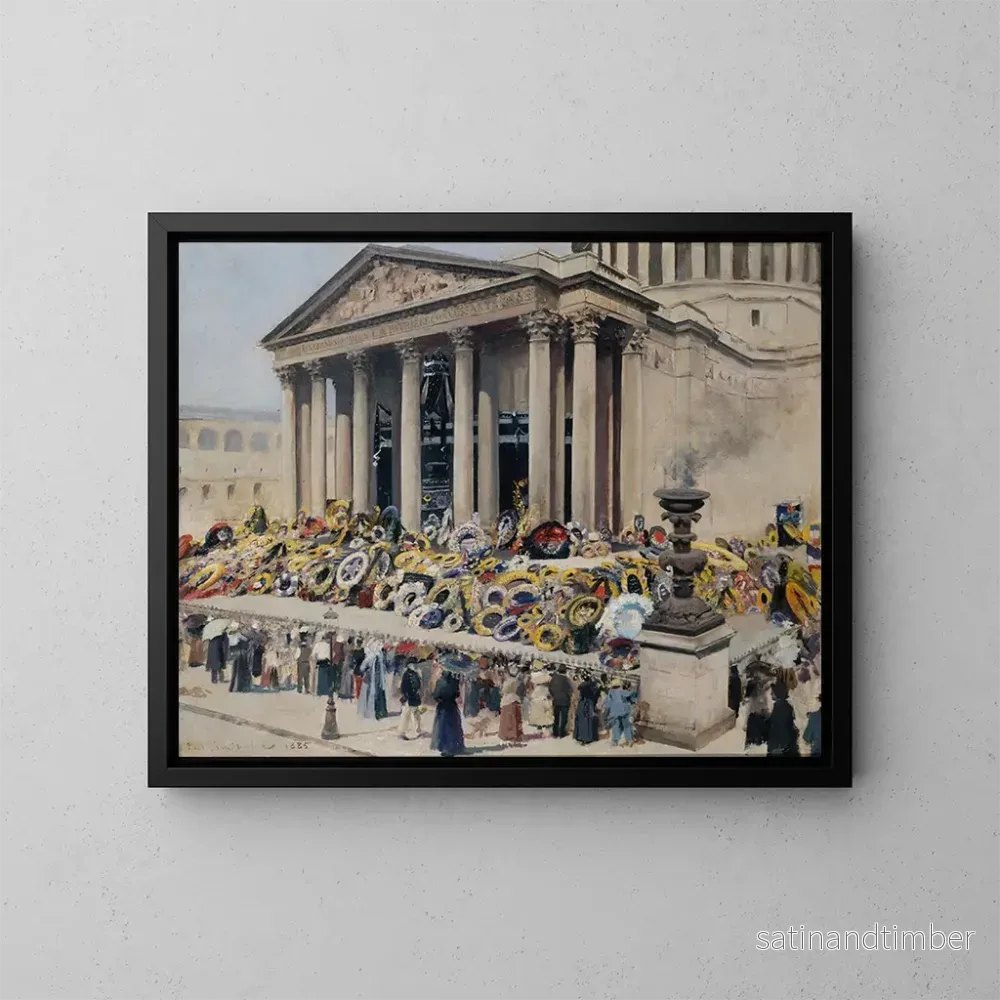 Reproduktion av målningen Les Funérailles de Victor Hugo, 31 maj och 1 juni 1885 - Jean-Paul Sinibaldi
