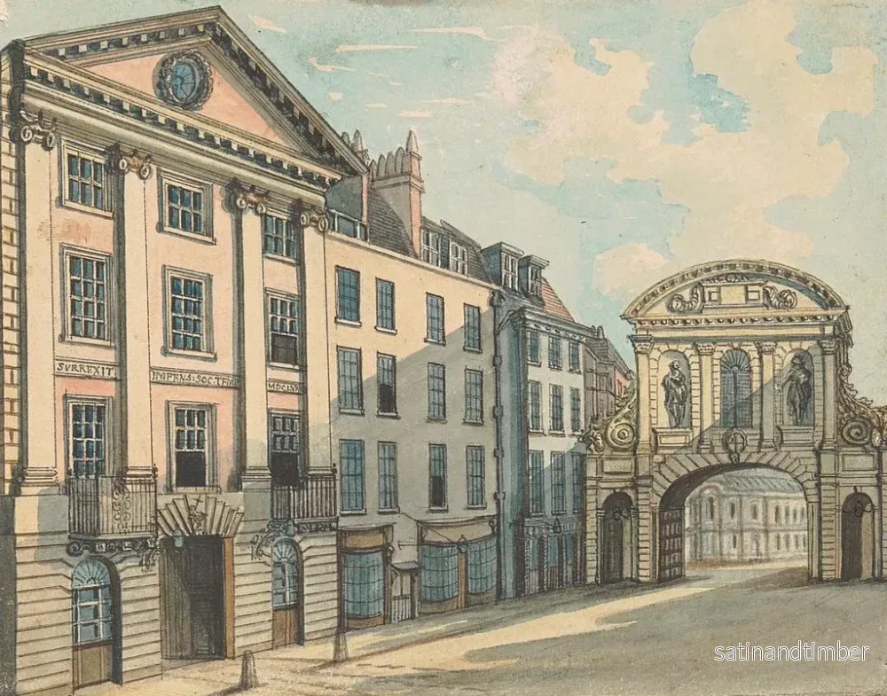 Reproduktion av målningen Porte du Middle Temple - Samuel Ireland - Bild 2