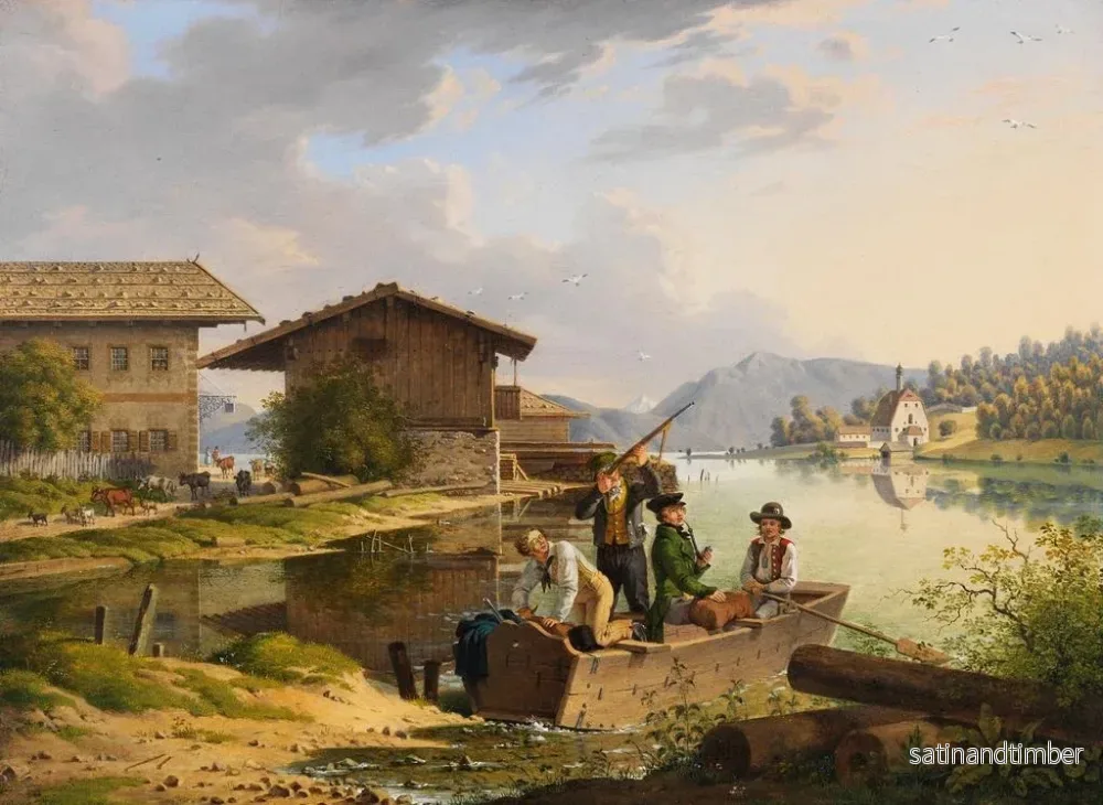 Reproduktion av målningen Vy över Walchensee - Carl Friedrich Heinzmann - Bild 2