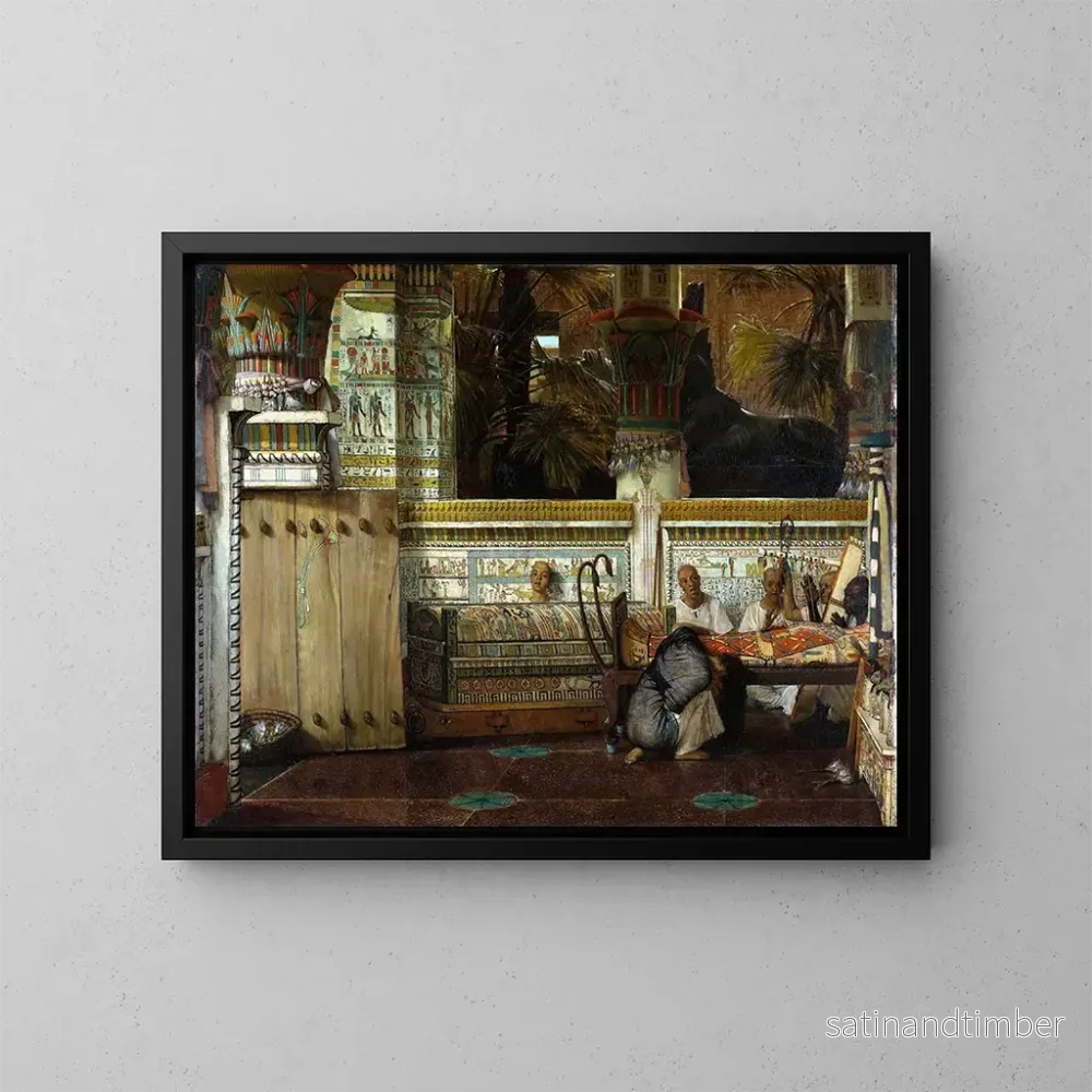 Reproduktion av målningen La veuve égyptienne - Lawrence Alma-Tadema