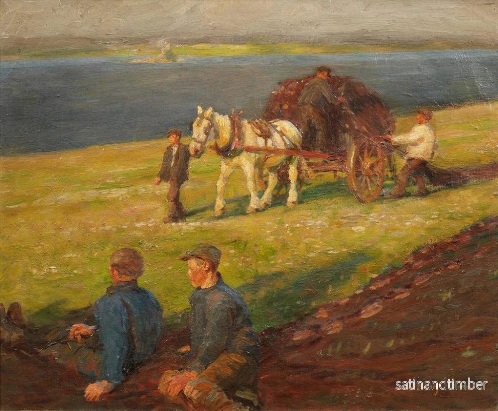 Reproduktion av målningen Sträcka nät - Harold Harvey - Bild 2