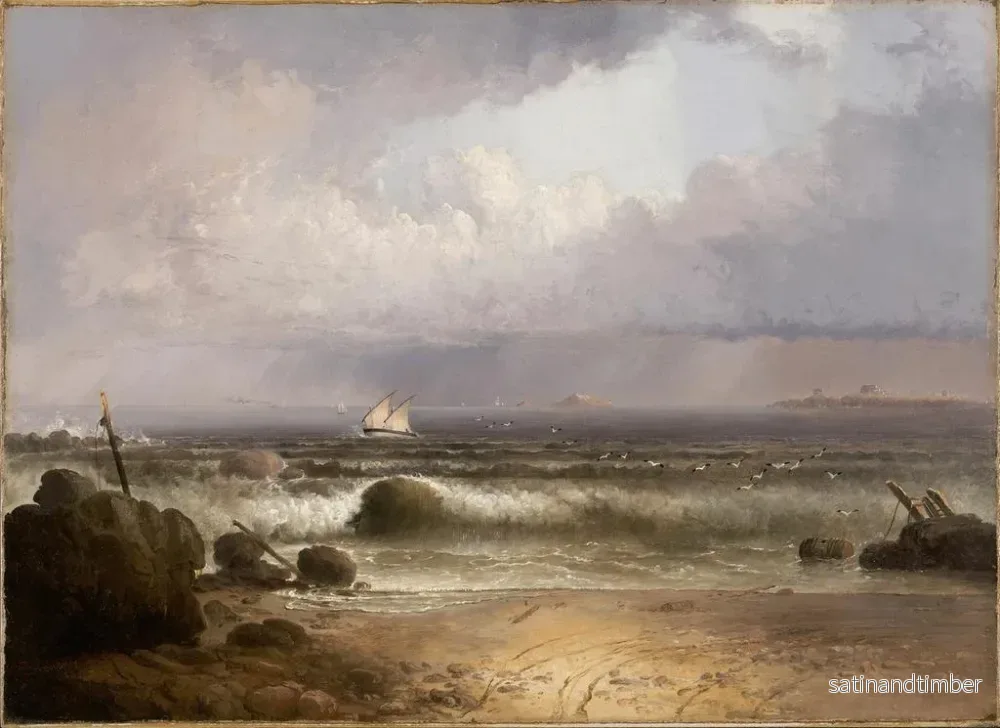Reproduktion av målningen Orage d'été à Nahant Beach - Thomas Doughty - Bild 2