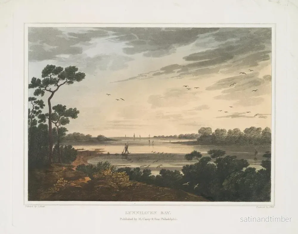 Reproduktion av målningen Baie de Lynnhaven, Virginie - Joshua Shaw - Bild 2