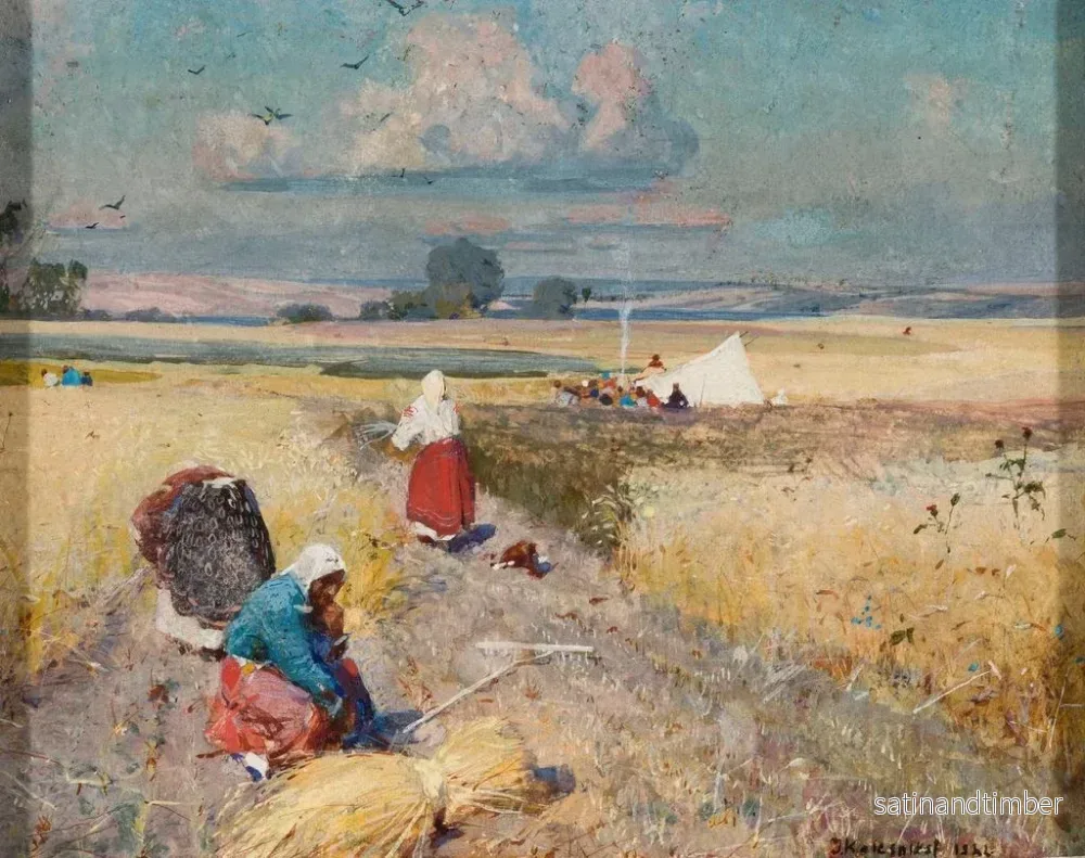Reproduktion av målningen Skörd - Ivan Fedorovich Kolesnikov - Bild 2