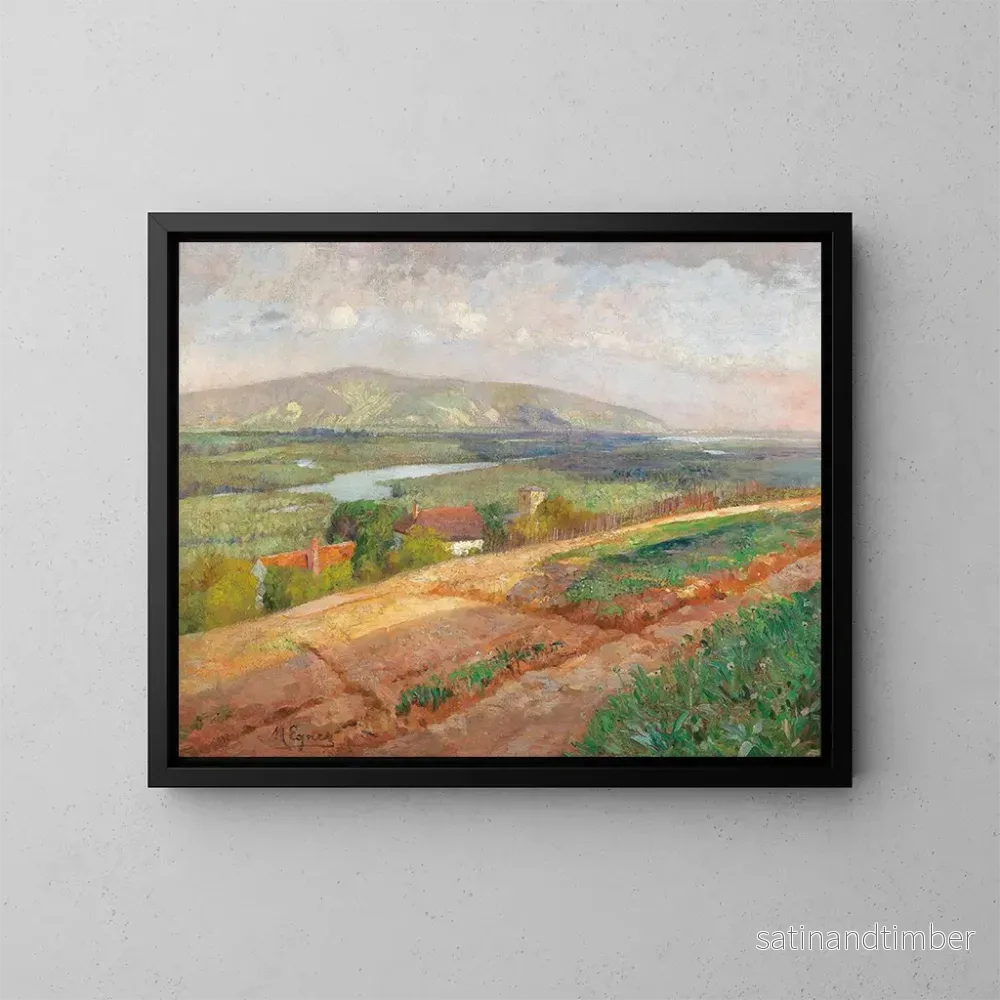 Reproduktion av målningen Vue sur le Bisamberg - Marie Egner