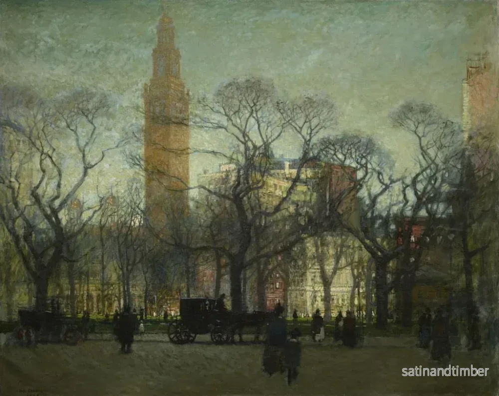 Reproduktion av målningen L'après-midi à Madison Square - Paul Cornoyer - Bild 2