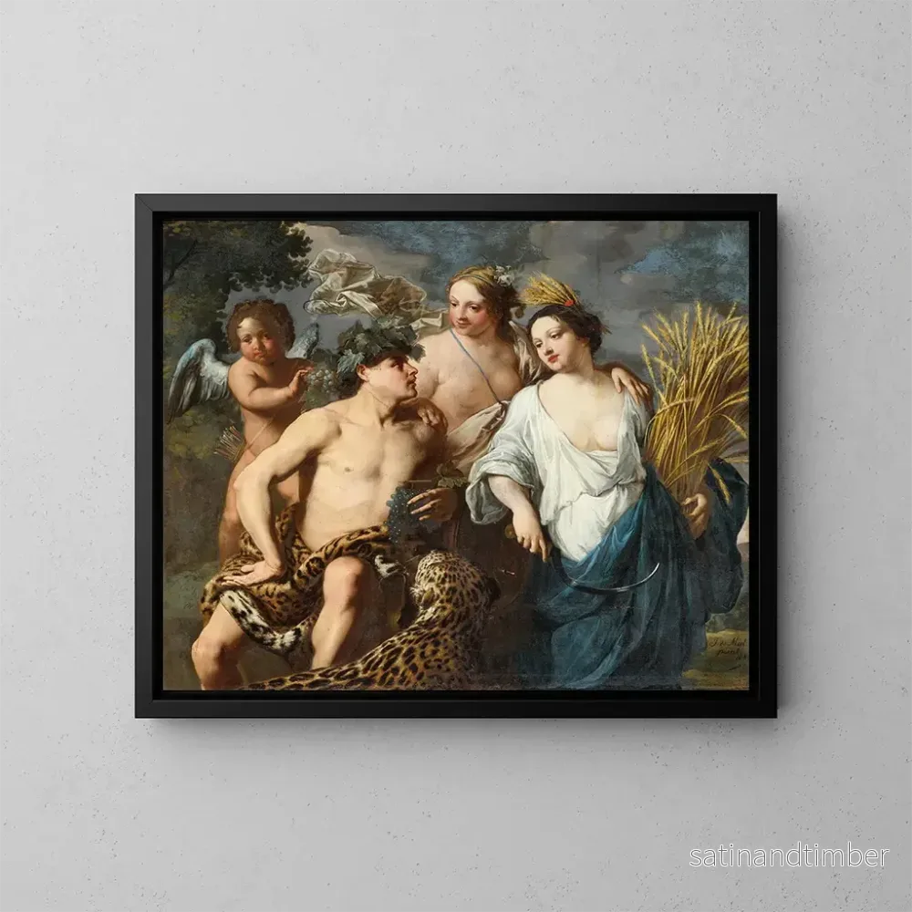 Reproduktion av målningen Cérès, Bacchus och Venus - Jan Miel