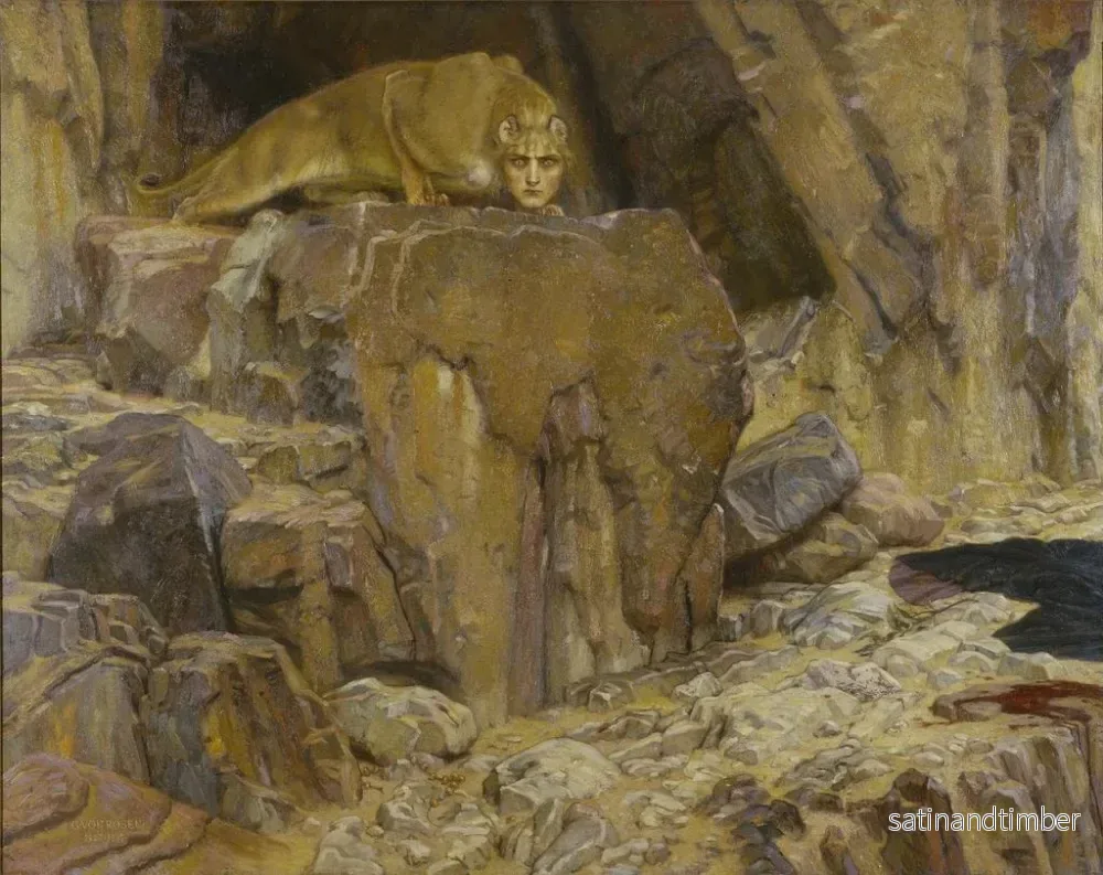 Reproduktion av målningen La Sphinx - Georg von Rosen - Bild 2