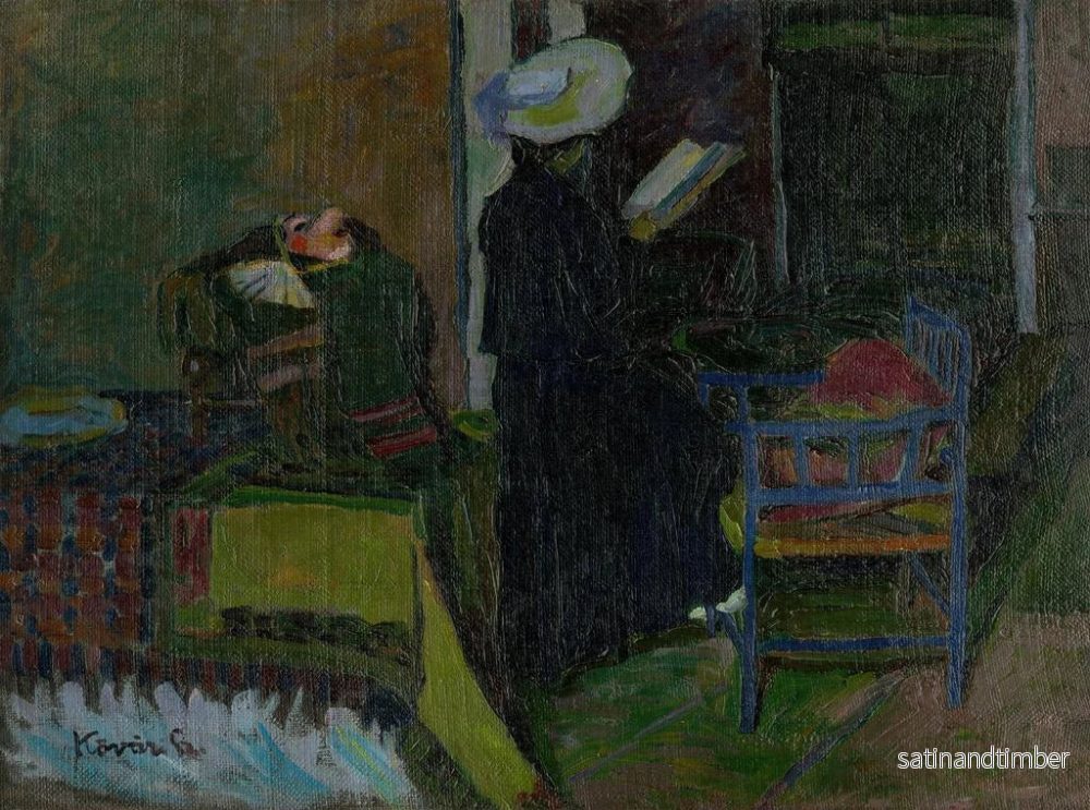 Reproduktion av målningen Tapis dans la chambre - Konstantin Korovin - Bild 2