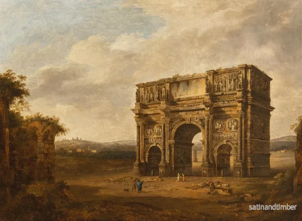 Reproduktion av målningen L'arc de Constantin - Giacomo van Lint - Bild 2
