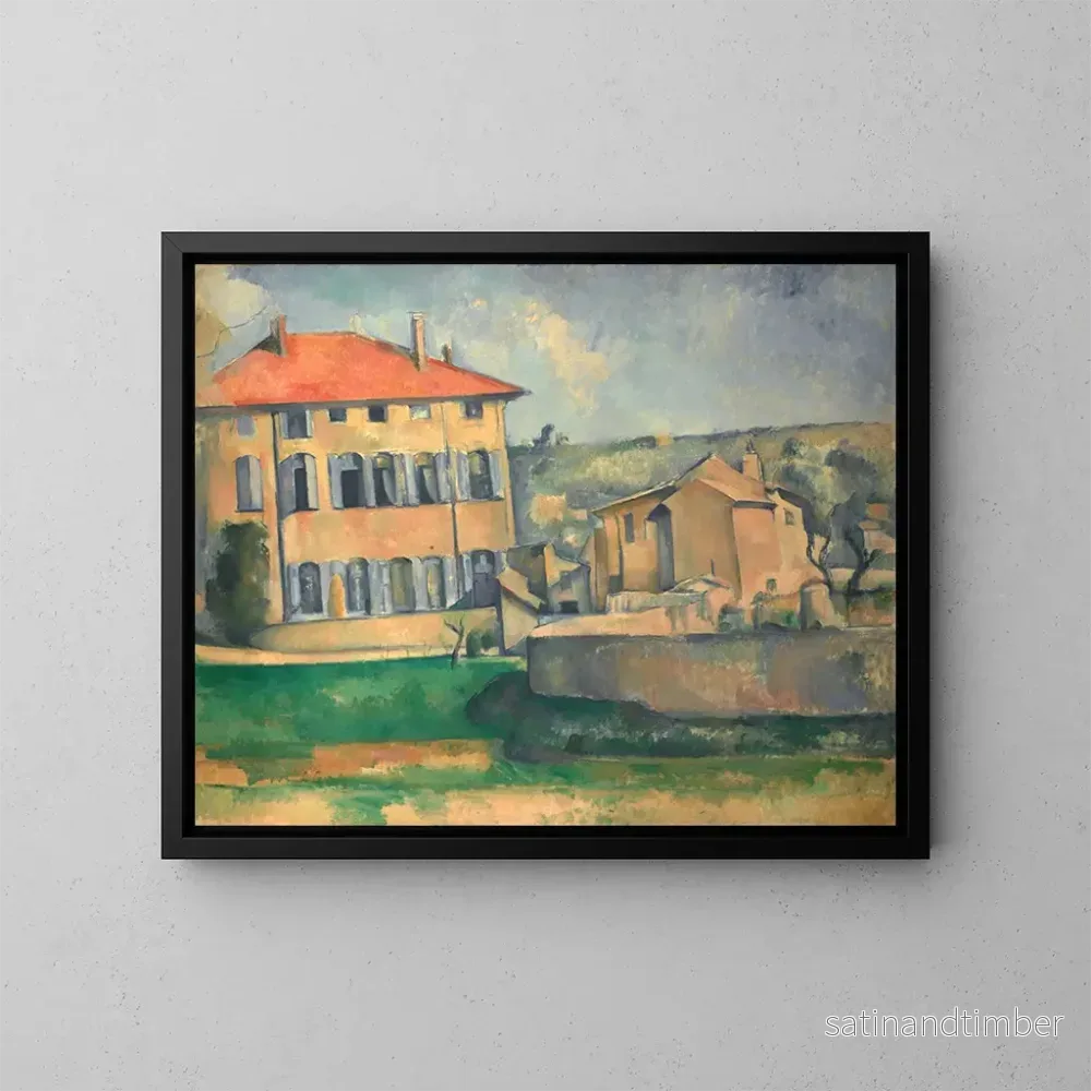 Reproduktion av målningen Maison à Aix - Paul Cézanne