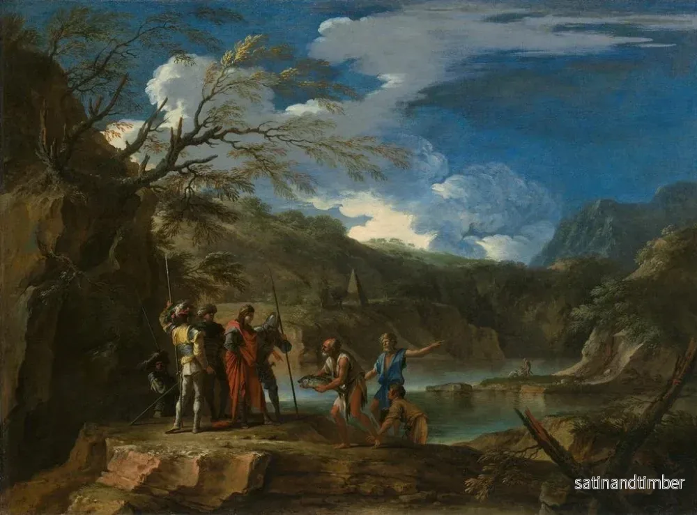 Reproduktion av målningen Polycrate och fiskaren - Salvator Rosa - Bild 2