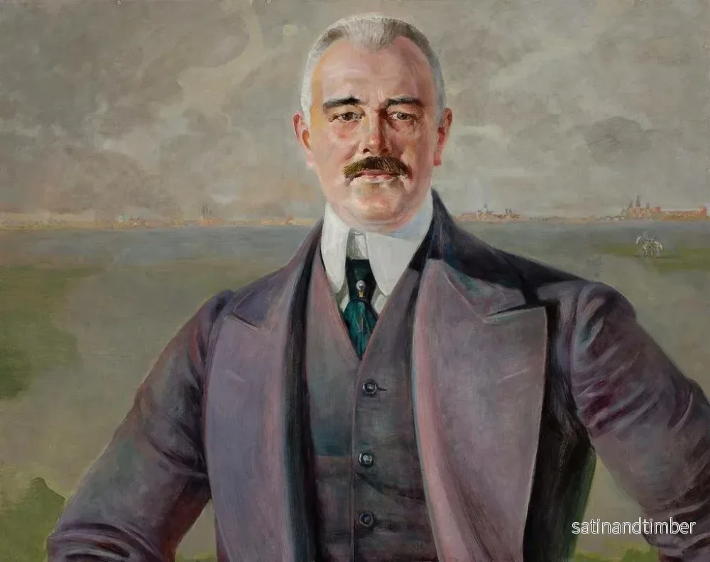 Reproduktion av målningen Porträtt av J. Armowicz - Jacek Malczewski - Bild 2