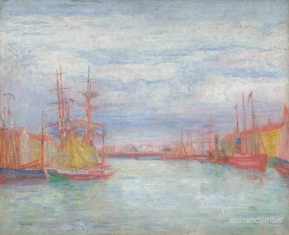 Reproduktion av målningen Port of Ostende - James Ensor - Bild 2