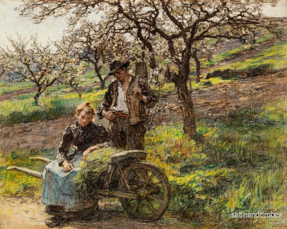 Reproduktion av målningen Idylle - Léon Augustin Lhermitte - Bild 2