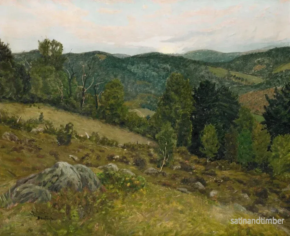 Reproduktion av målningen Lune montante précoce - Ben Foster - Bild 2
