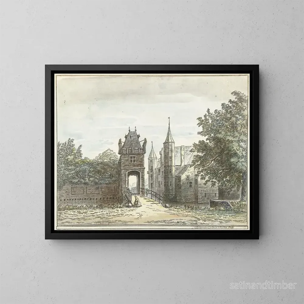 Reproduktion av målningen La Maison de Zuylen - Jacob van Liender
