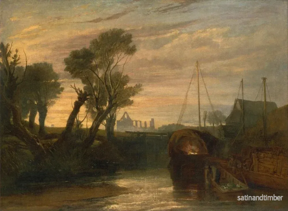 Reproduktion av målningen Abbaye de Newark - Joseph Mallord William Turner - Bild 2