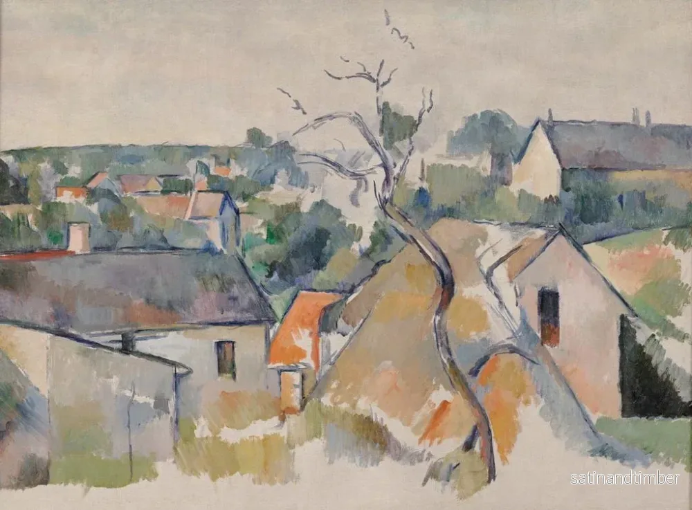 Reproduktion av målningen Les toits - Paul Cézanne - Bild 2