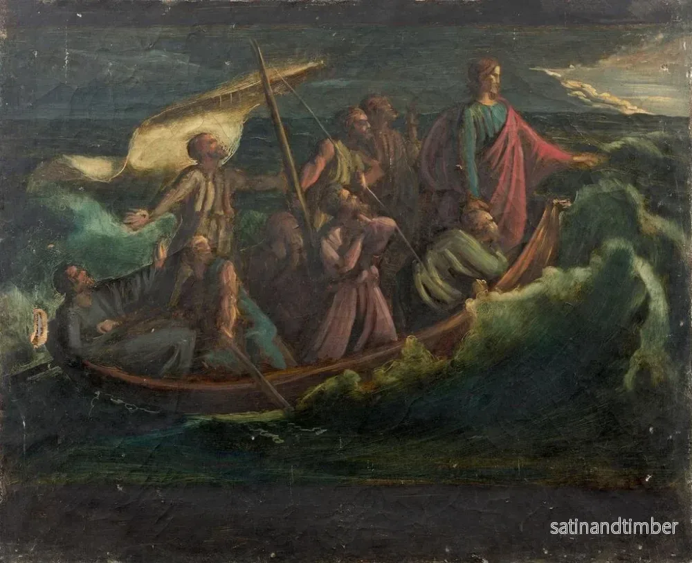 Reproduktion av målningen Jesus i stormen på Galileiska sjön - Louis Janmot - Bild 2