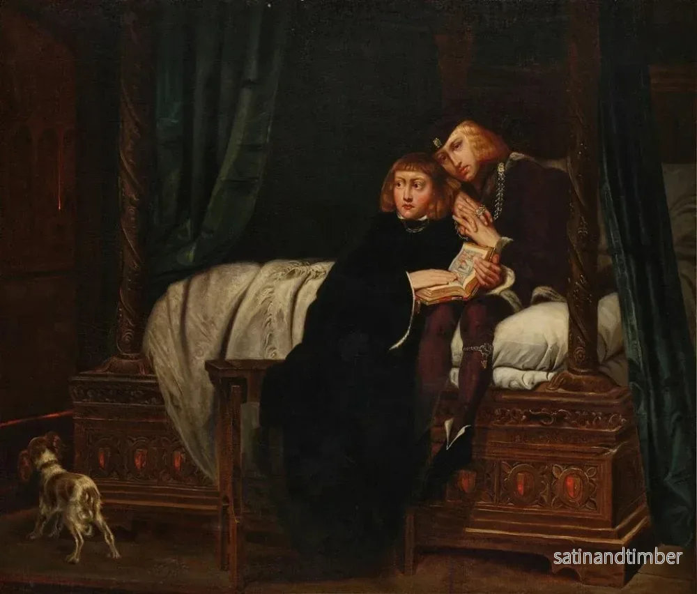 Reproduktion av målningen av prinsen av Wales Edward och hertigen av York Richard i Tower of London - Elizabeth Jane Gardner Bouguereau - Bild 2
