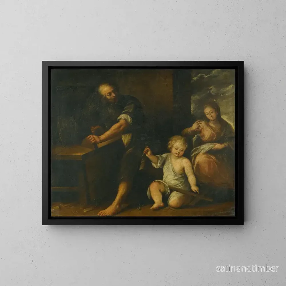 Reproduktion av målningen av Jesus i Josef's verkstad - Carlo Francesco Nuvolone