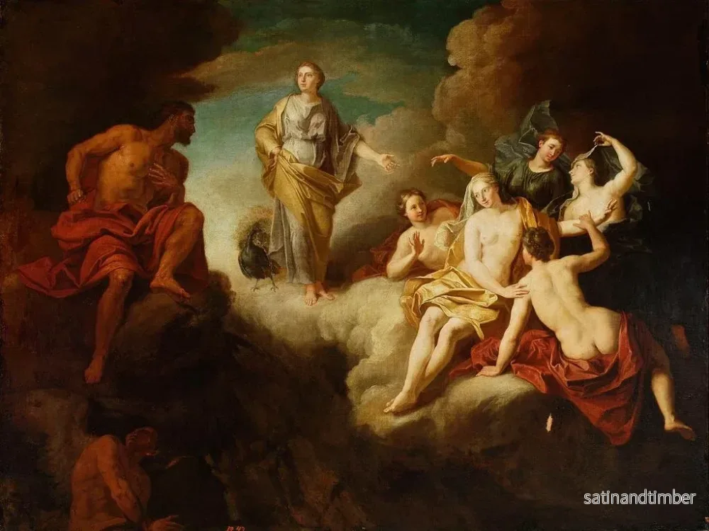 Reproduktion av målningen Junon ber Éole att förstöra Aeneas fartyg - Samuel Mass - Bild 2