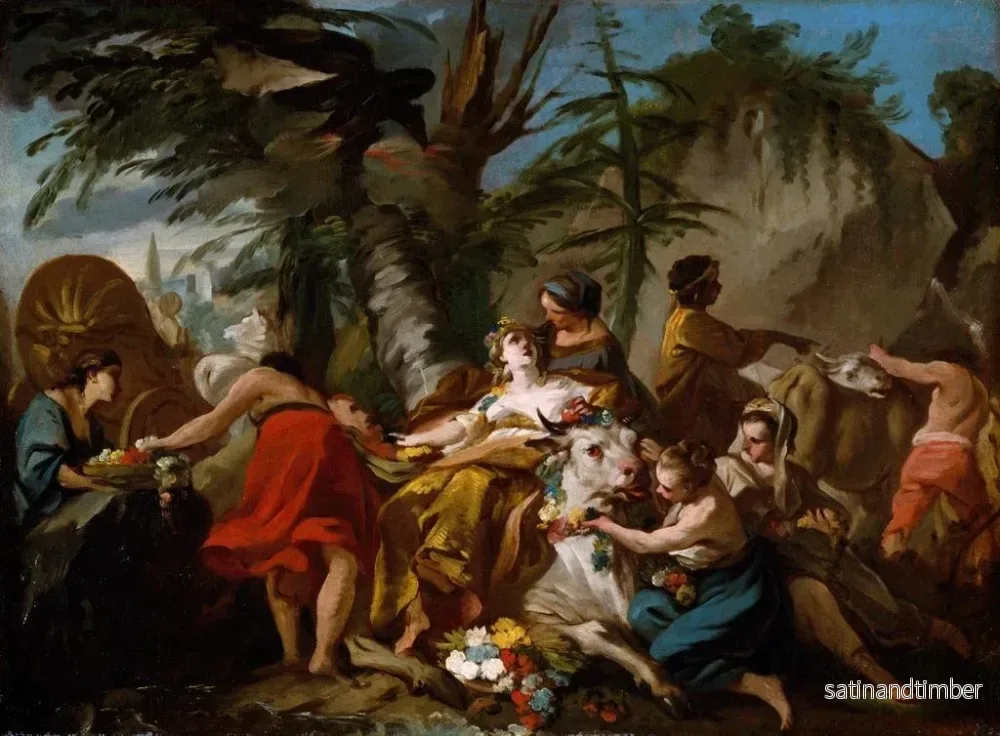 Reproduktion av målningen Le Viol d'Europe - Jean Baptiste Marie Pierre - Bild 2