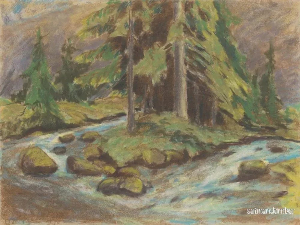 Reproduktion av målningen Ruisseau Demnovski - Zolo Palugyay - Bild 2