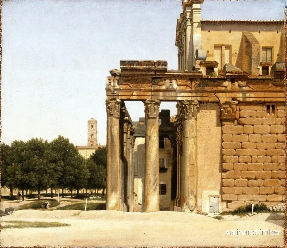 Reproduktion av målningen Vue de la Via Sacra à Rome - Christoffer Wilhelm Eckersberg - Bild 2