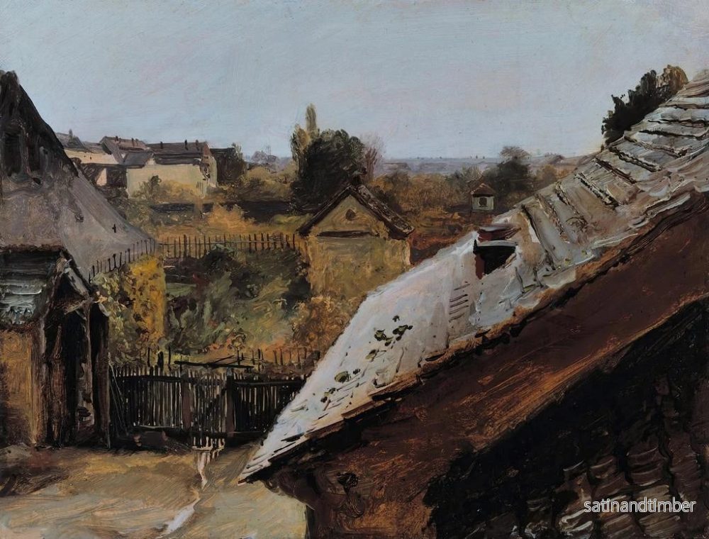 Reproduktion av målningen Vue des toits et des jardins - Carl Blechen - Bild 2