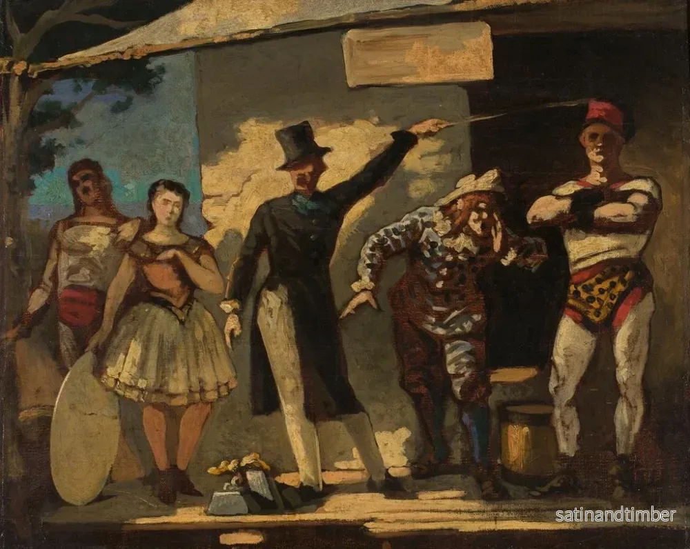 Reproduktion av målningen Les Saltimbanques - Honoré Daumier - Bild 2