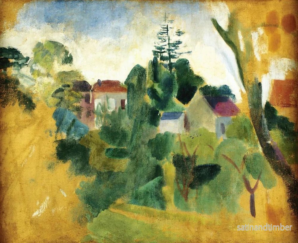 Reproduktion av målningen Oavslutat landskap - Robert Delaunay - Bild 2