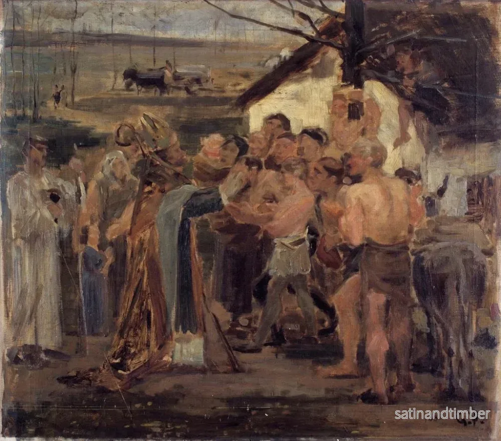 Reproduktion av målningen Saint Livin en Flandre - Gustave Vanaise - Bild 2