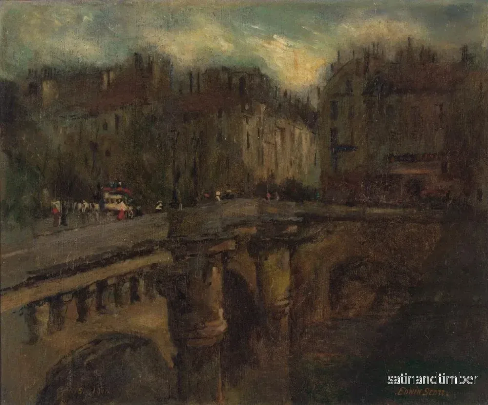 Reproduktion av målningen L'Heure bleue à Paris - Frank Edwin Scott - Bild 2