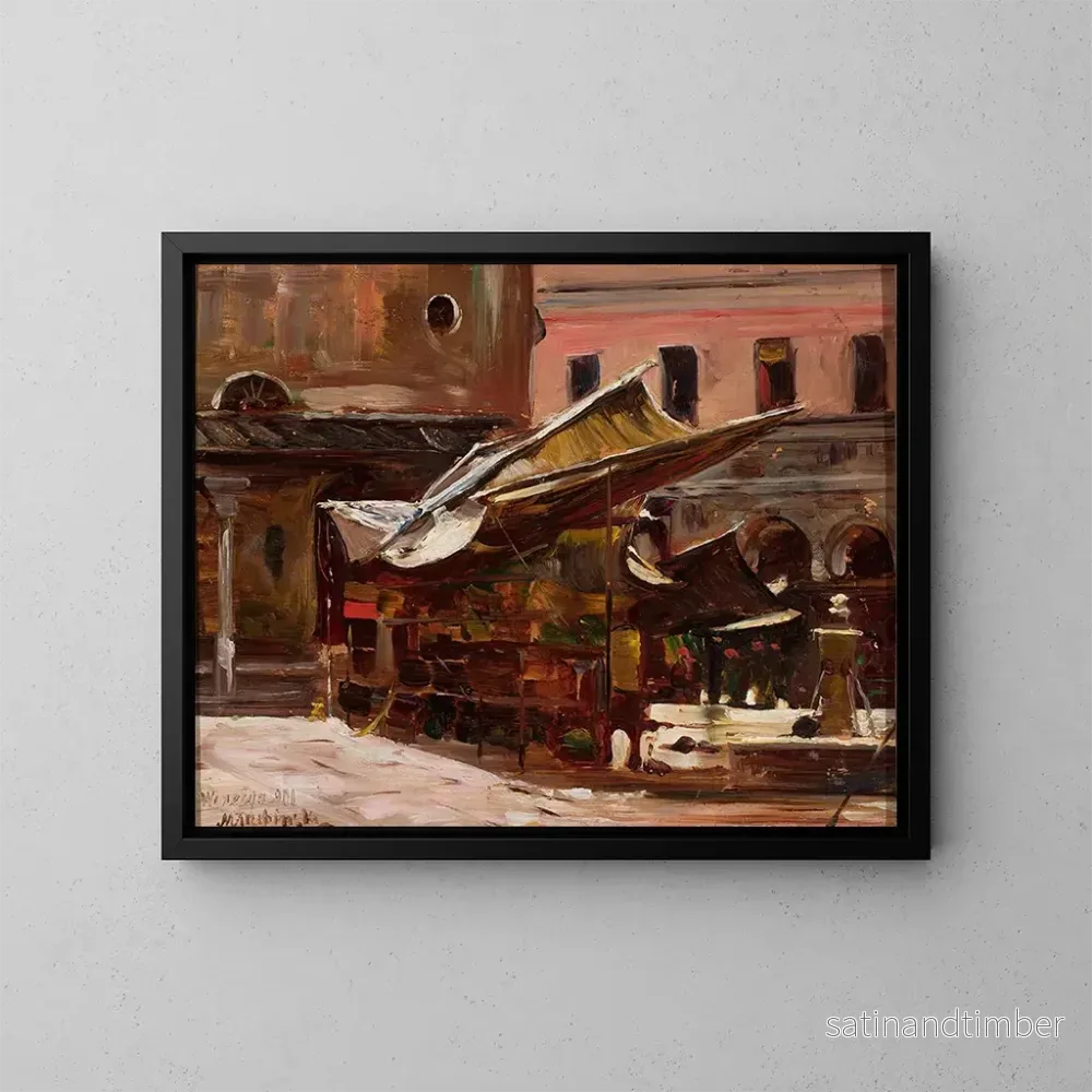 Reproduktion av målningen D’une foire à Venise en Italien – Marian Trzebiński Reproduktion av målningen D’une foire à Venise en Italien – Marian Trzebiński