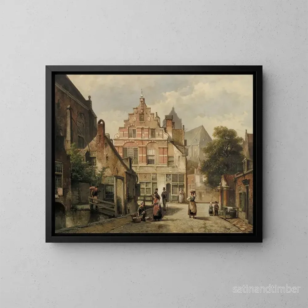 Reproduktion av målningen Amsterdam - Willem Koekkoek
