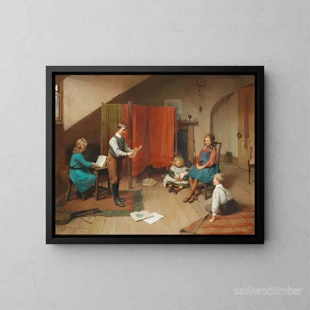 Reproduktion av målningen La performance - Harry Brooker