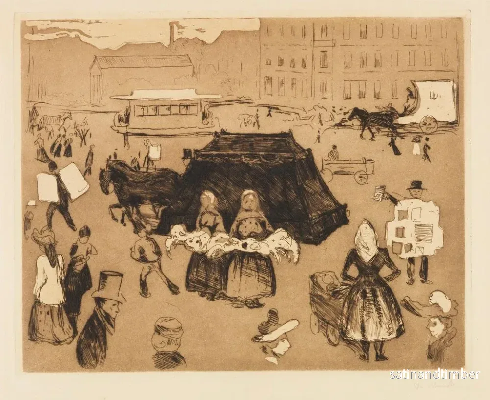 Reproduktion av målningen Le corbillard de Potsdamer Platz - Edvard Munch - Bild 2